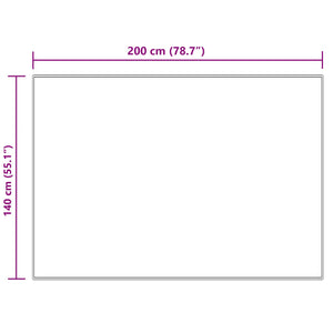 Creme Kunstfell Teppich 140x200 cm