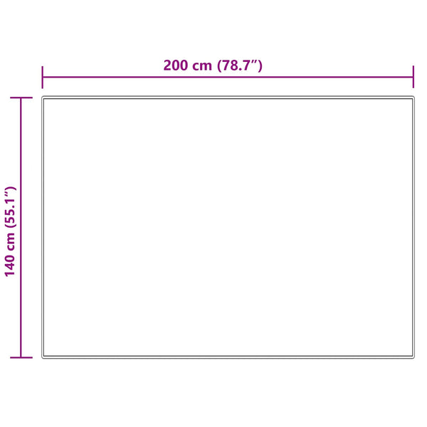Creme Kunstfell Teppich 140x200 cm