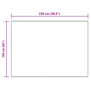 Creme Kunstfell Teppich 160x230 cm