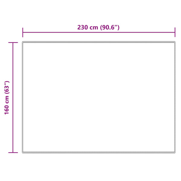 Creme Kunstfell Teppich 160x230 cm