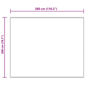 Creme Kunstfell Teppich 200x280 cm