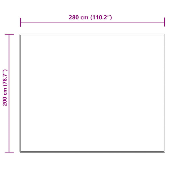 Creme Kunstfell Teppich 200x280 cm