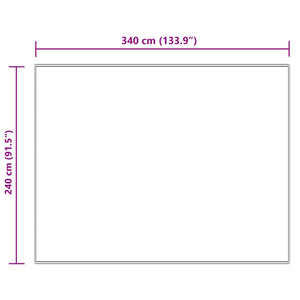 Creme Kunstfell Teppich 240x340 cm