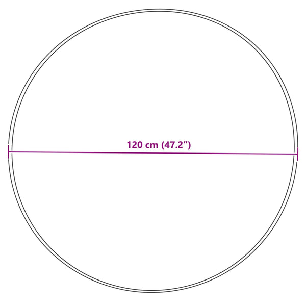 Creme Kunstfell Teppich Ø 120cm