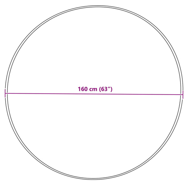 Creme Kunstfell Teppich Ø 160cm