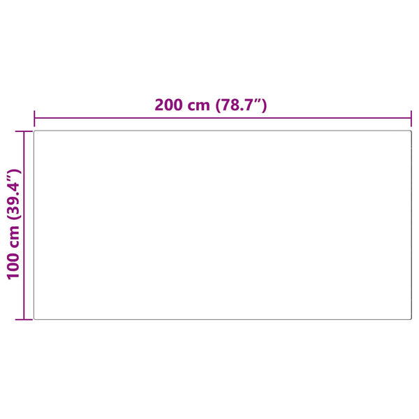 Grauer Kunstfell Teppich 100x200 cm