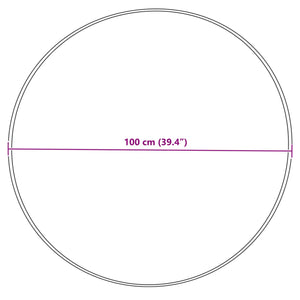 Grauer Kunstfell Teppich Ø 100cm