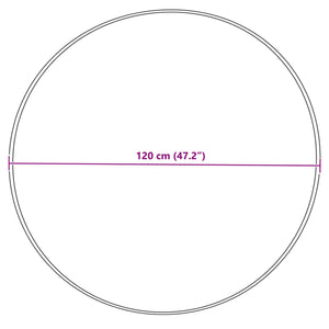 Grauer Kunstfell Teppich Ø 120cm