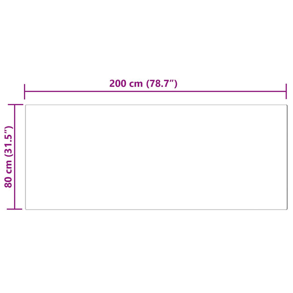 Rosa Kunstfell Teppich 80x200 cm
