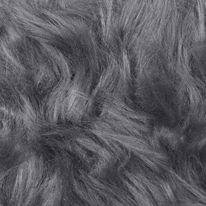 Anthrazit Kunstfell Teppich 100x200 cm