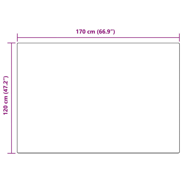 Anthrazit Kunstfell Teppich 120x170 cm