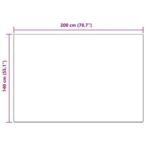 Anthrazit Kunstfell Teppich 140x200 cm