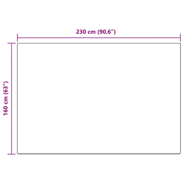 Anthrazit Kunstfell Teppich 160x230 cm