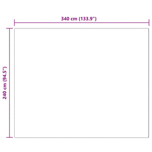 Anthrazit Kunstfell Teppich 240x340 cm