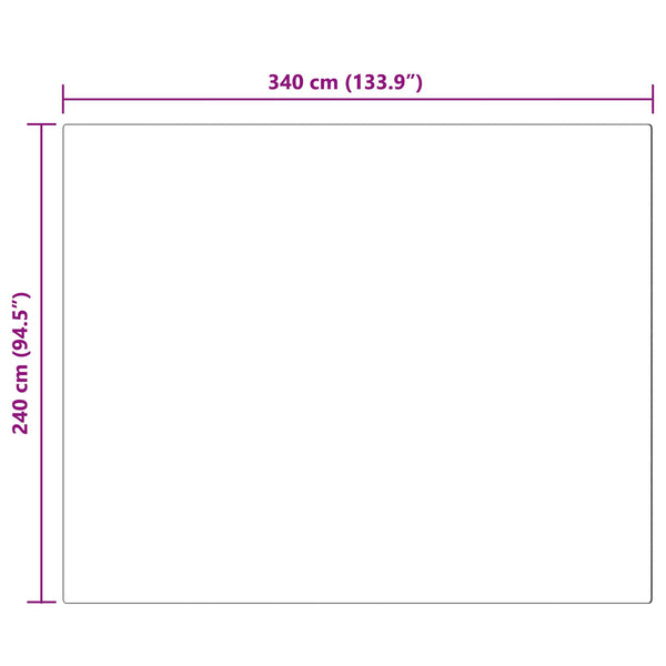 Anthrazit Kunstfell Teppich 240x340 cm