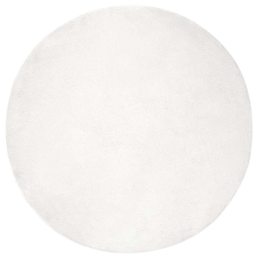 Weißer Kunstfell Teppich Ø 160cm