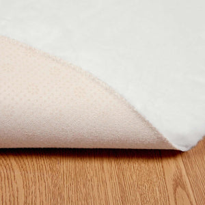 Weißer Kunstfell Teppich Ø 200cm