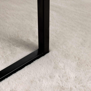 Beiger Kunstfell Teppich Ø 80cm