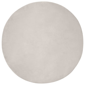 Beiger Kunstfell Teppich Ø 80cm