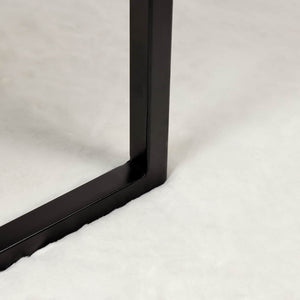 Creme Kunstfell Teppich Ø 80cm