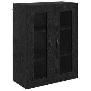 Highboard Schwarz Eichenoptik 180 cm