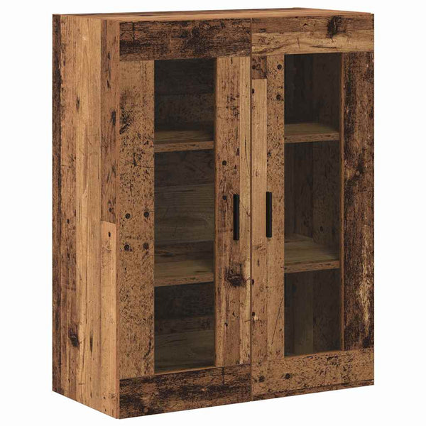Highboard 2er-Set Altholz-Optik