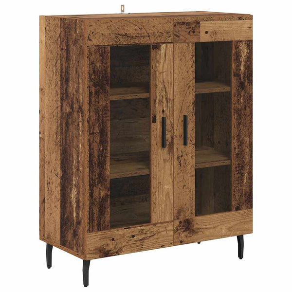 Highboard 2er-Set Altholz-Optik