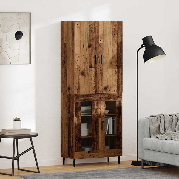 Wandmontiertes Highboard Altholz 180cm