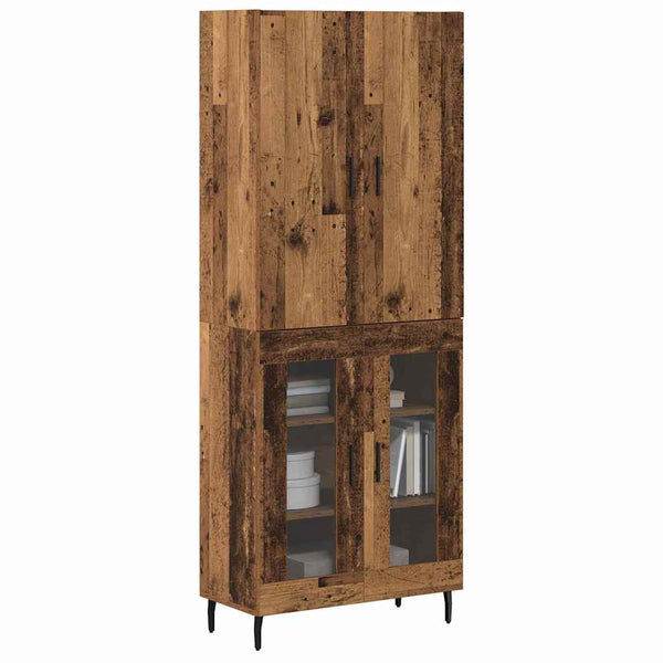 Wandmontiertes Highboard Altholz 180cm