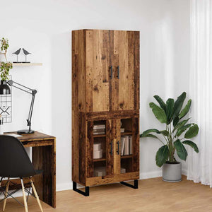 Highboard 2er Set Altholz