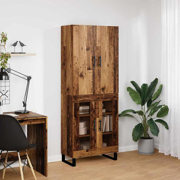 Highboard 2er Set Altholz