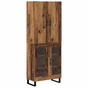 Highboard 2er Set Altholz