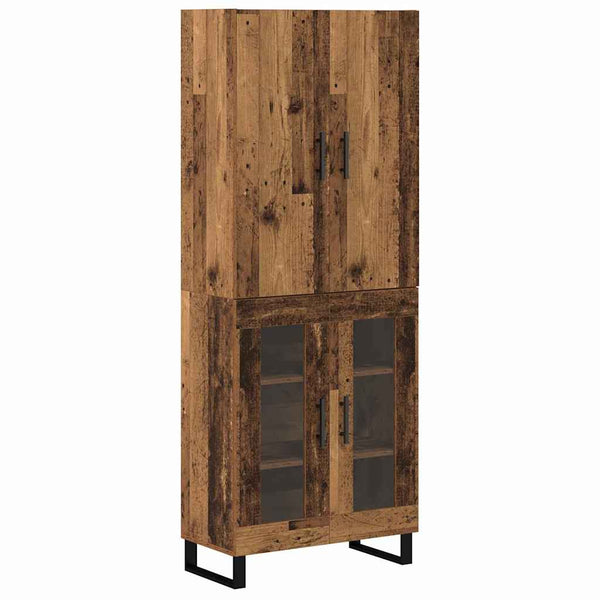 Highboard 2er Set Altholz