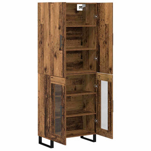 Highboard 2er Set Altholz