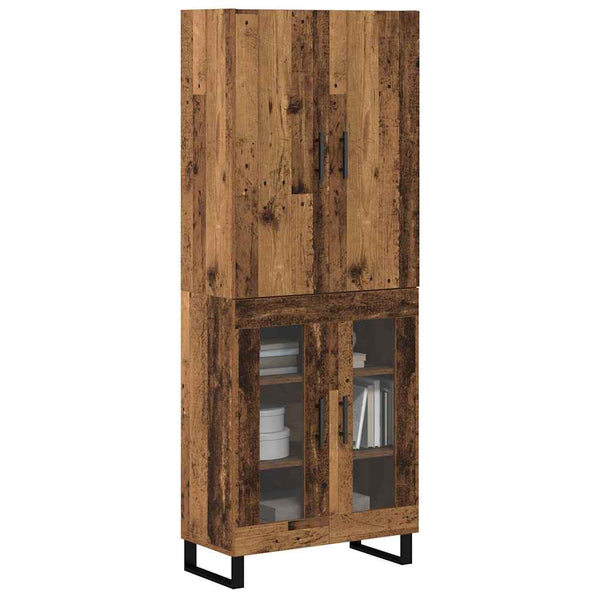 Highboard 2er Set Altholz