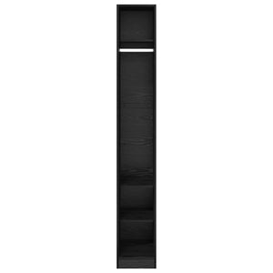 Kleiderschrank Schwarz Eichen-Optik 200cm