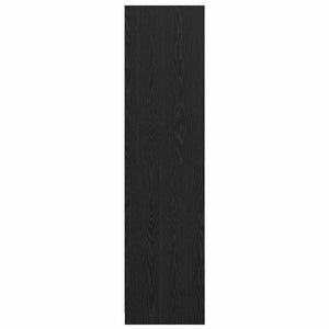 Kleiderschrank Schwarz Eichenoptik 80x50x200 cm