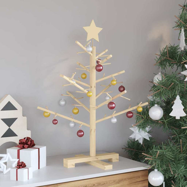 Holz Weihnachtsbaum 75cm Kiefer Natur