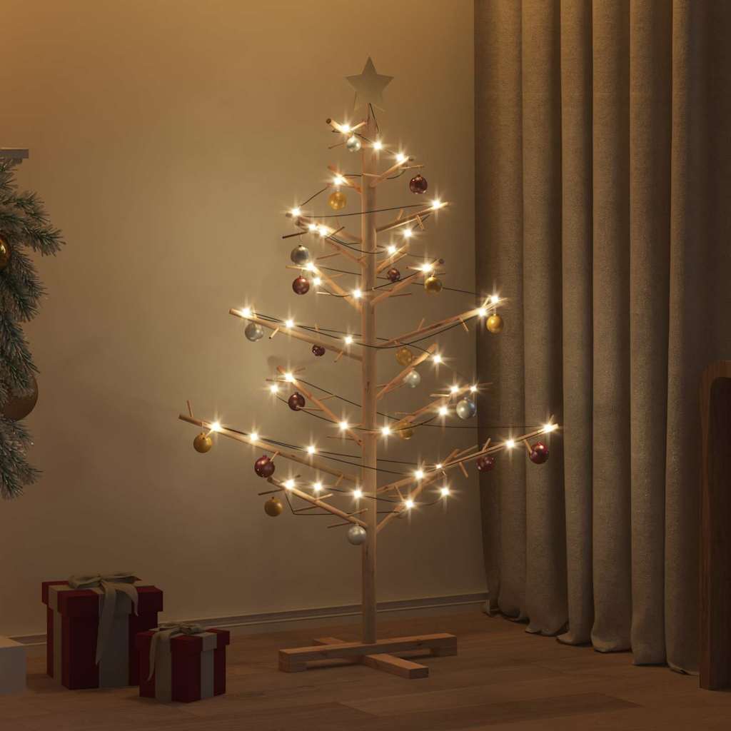 Holz Weihnachtsbaum 125cm Kiefer Natur