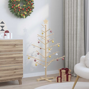 Holz Weihnachtsbaum 125cm Kiefer Natur