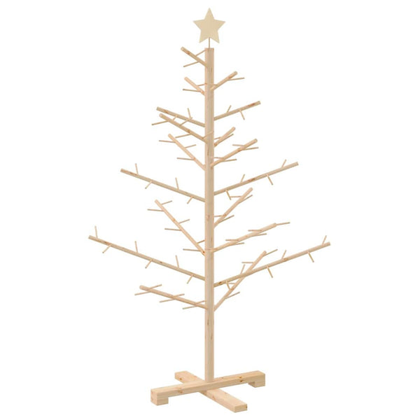 Holz Weihnachtsbaum 125cm Kiefer Natur