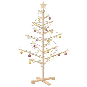 Holz Weihnachtsbaum 125cm Kiefer Natur