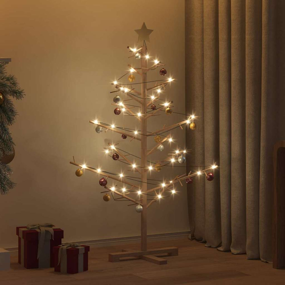 Holz Weihnachtsbaum Braun 125cm Kiefer