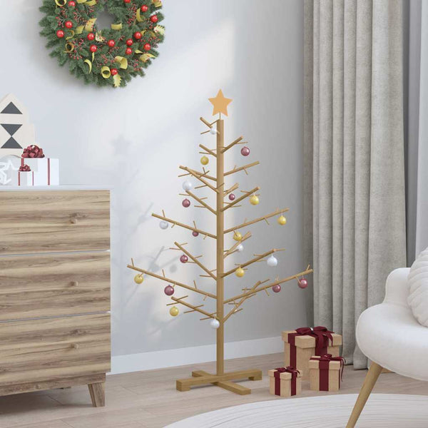 Holz Weihnachtsbaum Braun 125cm Kiefer