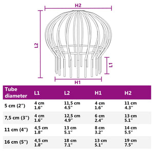 Dachrinnenblattschutz Edelstahl 110 mm - 8er Set