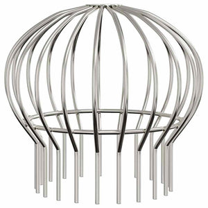 Dachrinnen Blattschutz Edelstahl Silber 160 mm 2er-Set