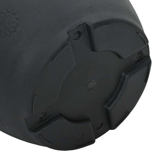 Runder Blumentopf Schwarz 6er-Set Ø34cm