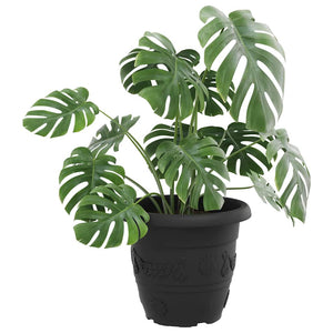 Runder Blumentopf Schwarz 6er-Set Ø34cm