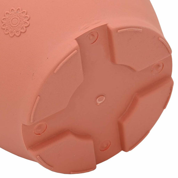 Runder Blumentopf, Ziegelrot, 26 cm, 24er-Set