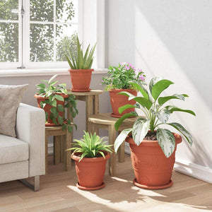 Runder Blumentopf, Ziegelrot, 26 cm, 24er-Set